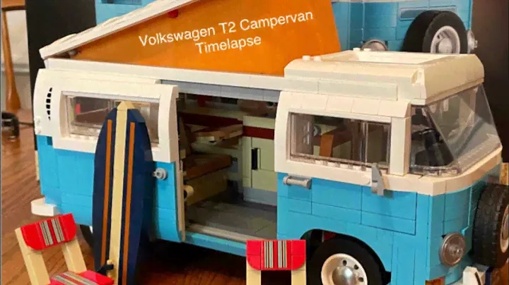 LEGO Creator Expert Volkswagen T2 Campervan Timelapse