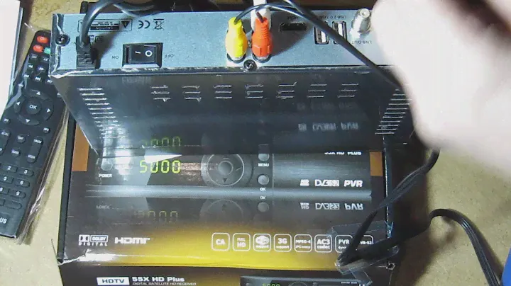 ТВ-ресивер DVB-S/S2 55X HD Plus Black  -подключение