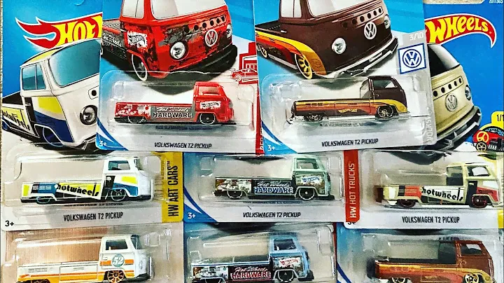 Colección completa  Volkswagen t2 pickup hotwheels Roysuperwheels