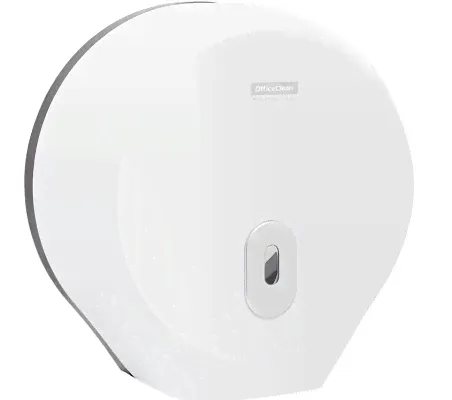 Диспенсер для туалетной бумаги в рулонах OfficeClean Professional T2, ABS-пластик, механический цвет Белый Турция-1