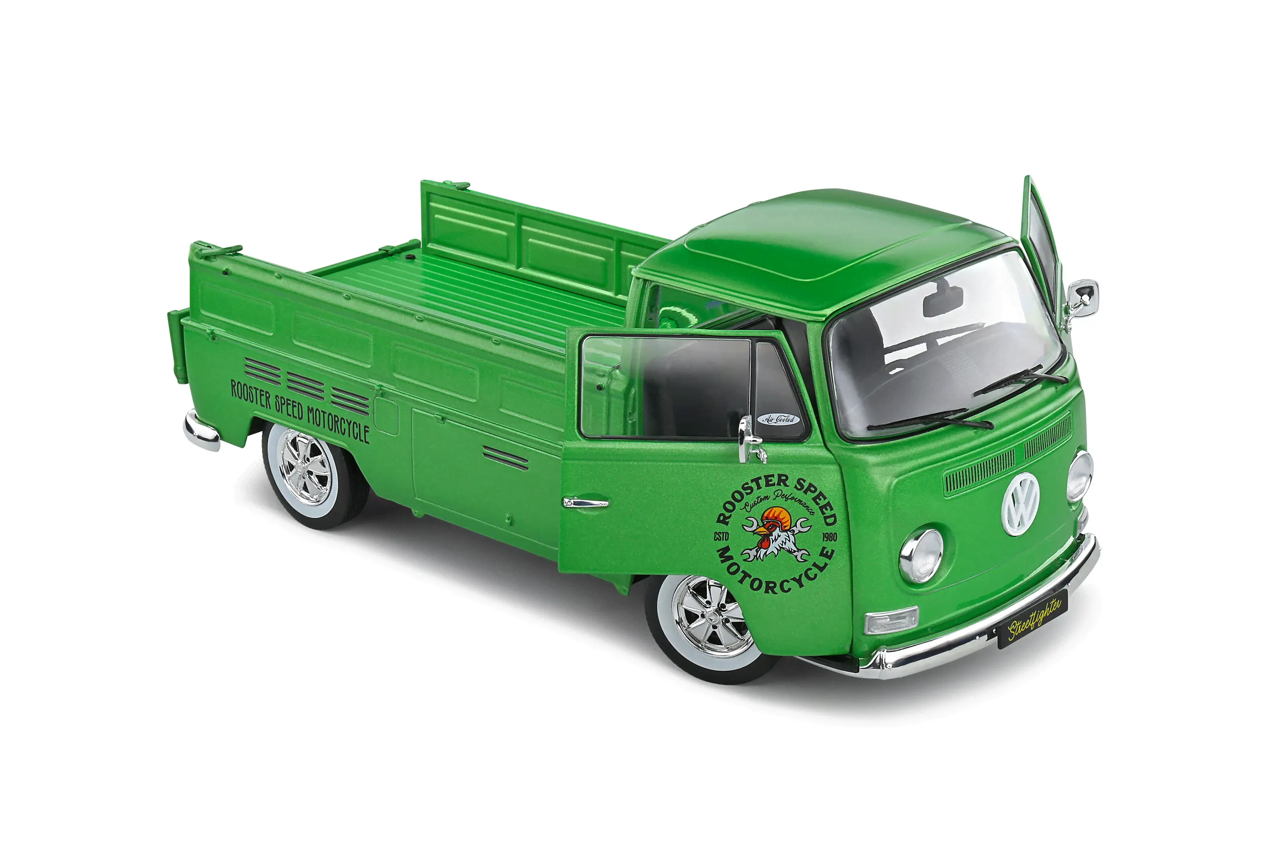 Масштабная модель Volkswagen T2 Pick-Up Green Custom 1968 зеленый лучшая цена!-1
