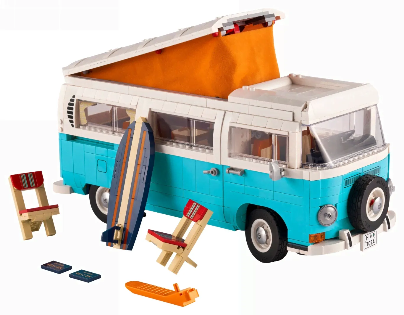 Конструктор Фургон Volkswagen T2 Camper, аналог Lego Креатор 10279