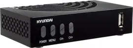 Ресивер DVB-T2 Hyundai H-DVB440 черный Поддержка HD-720p,1080i, DVB-C/DVB-T/T2/3RCA в комплекте